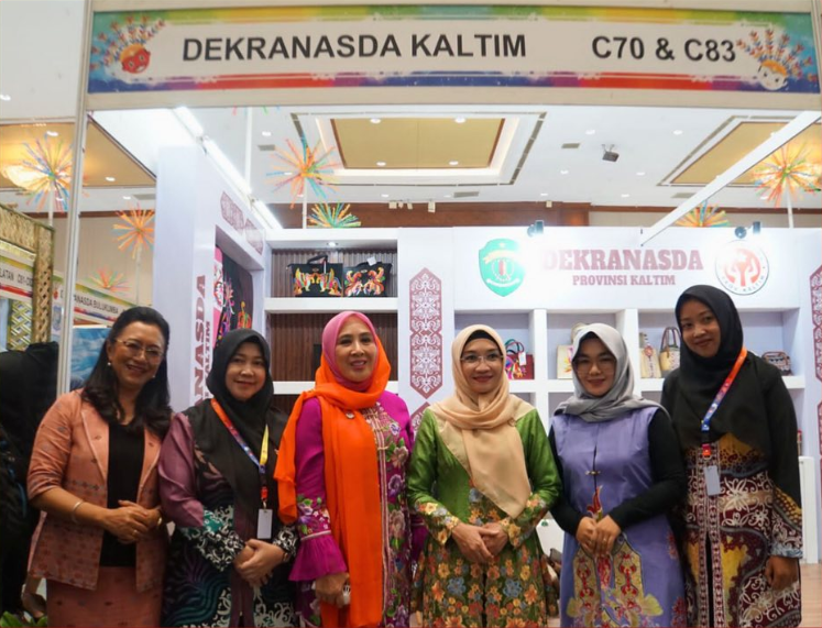 Dekranasda Provinsi Kalimantan Timur Unjuk Kebolehan di Pameran Kriya Nusa 2023